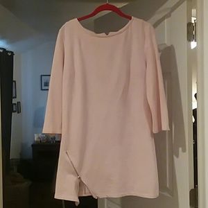 Pink scoop neck tunic top